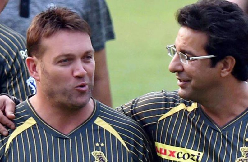 Test greats Jacques Kallis and Wasim Akram