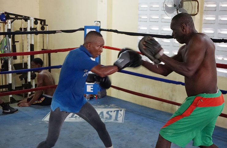 Two of the boxers who are expected to compete on Saturday night.