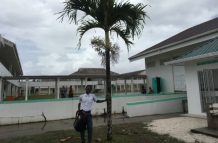 This Palm tree was planted by then Prince Charles, now King Charles lll of the United Kingdom, in February 2000, at Linden, Region 10 (Photograph by Francis Quamina Farrier)
