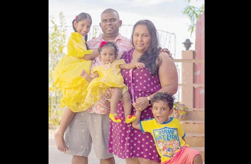 Suhanna Singh (left) with her family