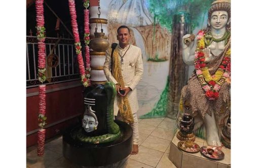 Pandit Ganesh Rampersaud of the Mon Repos Shree Satya Narayan Mandir