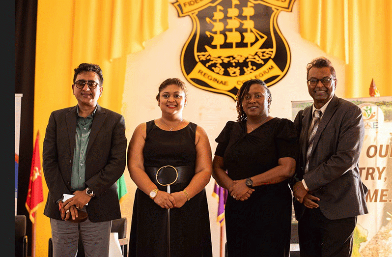 From left to right: Attorney-General and Minister of Legal Affairs Anil Nandlall; Minister of Education, Priya Manichand; Attorney-at-law Kim Kyte-Thomas and Opposition member of Parliament, Khemraj Ramjattan