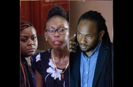 From left: Soyini Gardener, Kendacie Peters and Sherwin Dalrymple