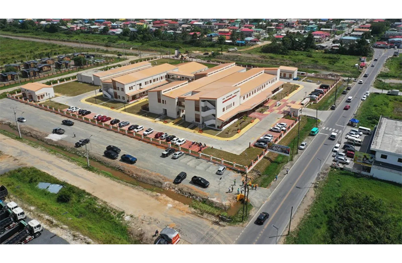 New parking lots at the Diamond Regional Hospital to improve access for patients, healthcare workers