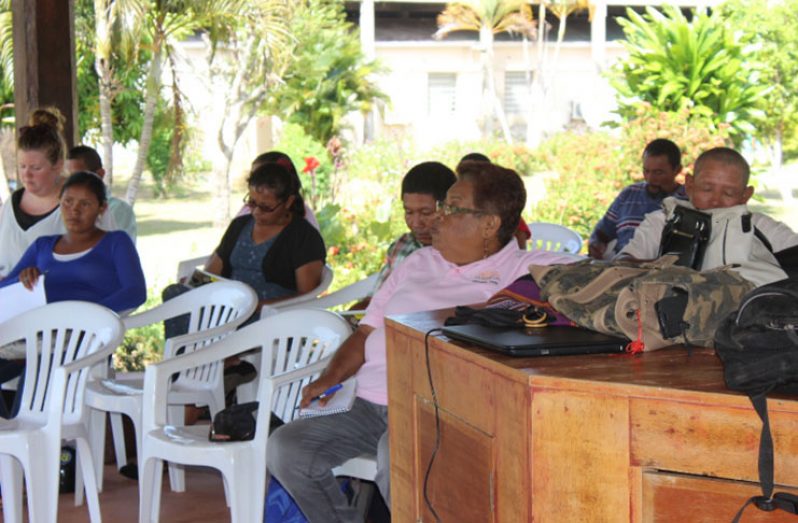 Participants at one of the meetings in Region Nine