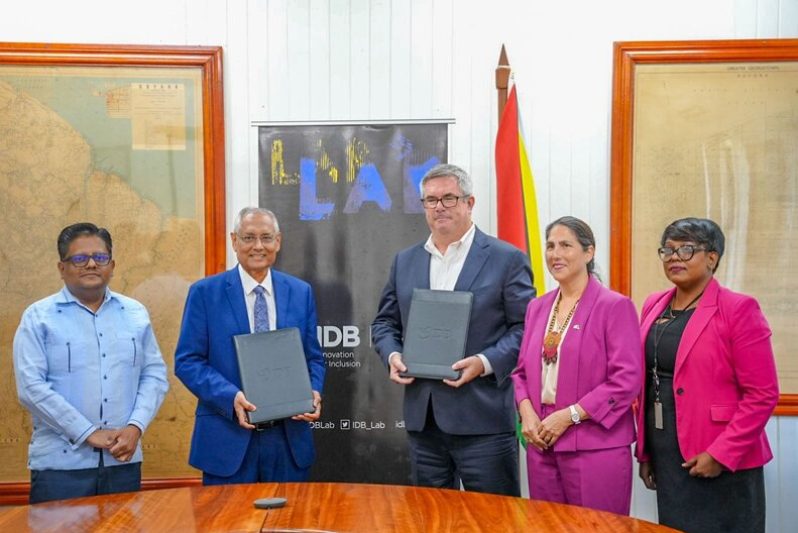PAS Cargo 
Senior Finance Minister Dr. Ashni Singh witnessed the signing. On behalf of PAS Cargo was Executive Director of PAS Cargo Guyana Inc. Shridat Narine while the IDB Lab General Manager signed on behalf of the Bank