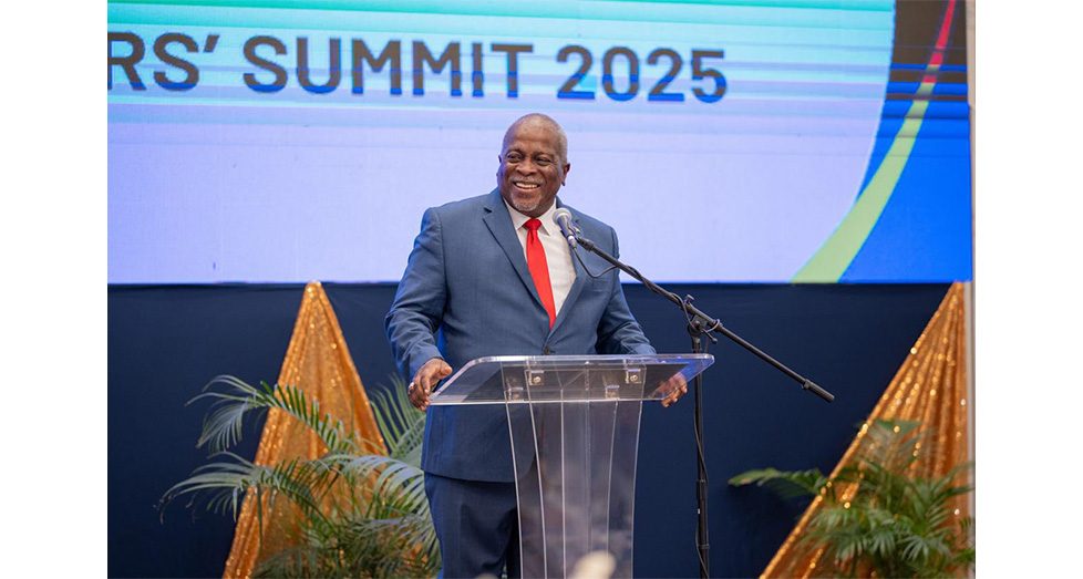 Prime Minister, Brigadier (Ret’d) Mark Phillips delivering remarks at the 'Mantle of Deborah' Builders’ Summit