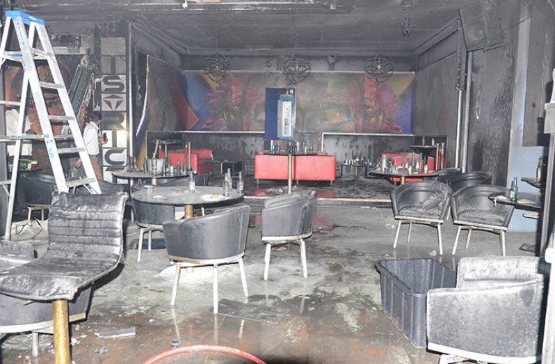 The remains of the nightclub.(Delano Williams photo)