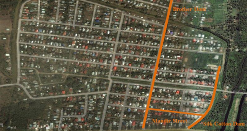 Site plan showing location of proposed roads to be upgraded in the Zeelugt North Housing Scheme, EBE, Region #3: -