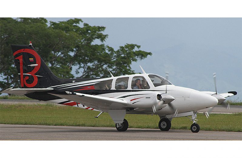 The aircraft which is currently barred from leaving Guyana.