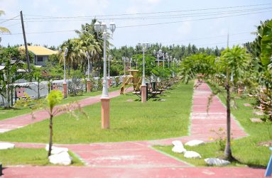 The play facility that benefits residents of Danielstown and its environs  (Samuel Maughn photos)