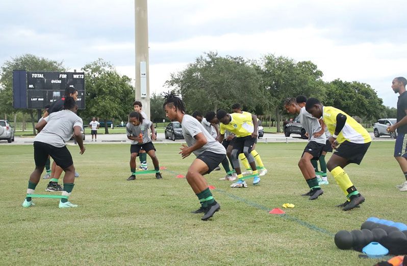 Part of the action in one of the talentl  identification camps.