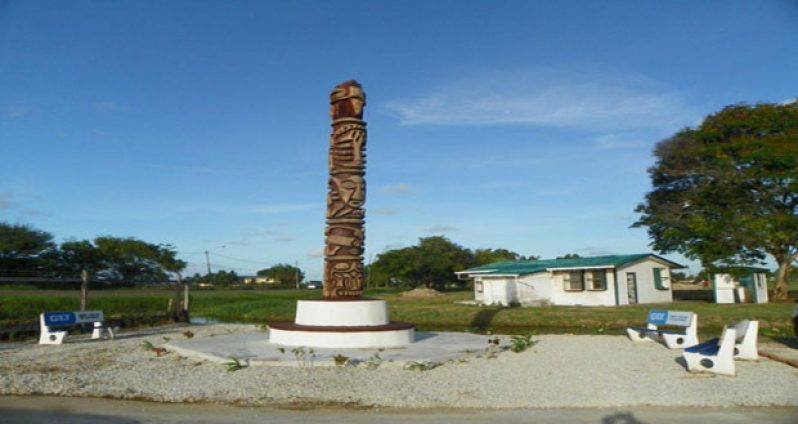 The Wakili Totem Pole in the National Park