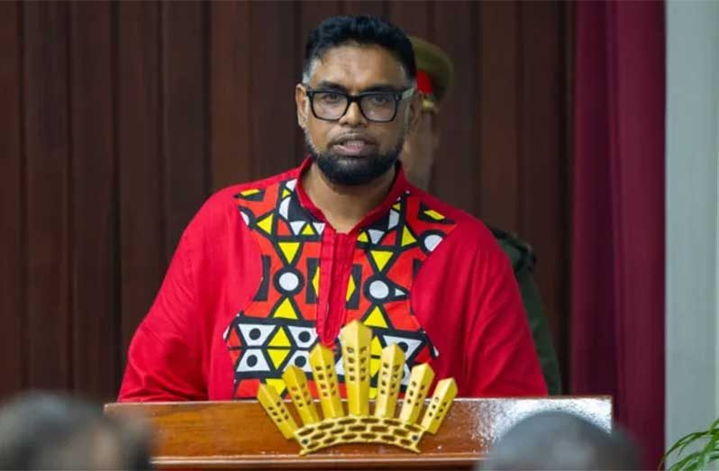 Commander-in-Chief of the Armed Forces, President Dr. Irfaan Ali