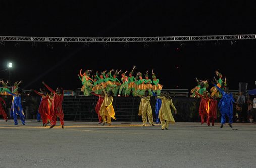 A mixture of dancers entertaining the large audience (Delano Williams photo)