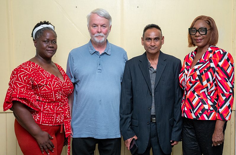 (From left) Ms. Marjorie Beazer, Mr. John Duggan, Dr. Desmond Khan, and Dr. Joanne Spence