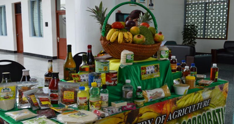 A part of the exhibition showcasing our local produce.