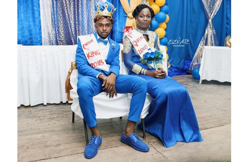 Prom King and Queen Emanuel Atkins and Destiny Henry (Photo by Elevate Photography)
