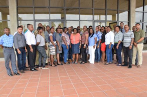 Police Prosecutors of the GPF along with facilitators of the one-day TIP training programme