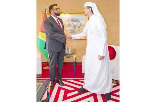Discussions were held with Qatar Airways Chairman and Group Chief Executive Officer Hamad Al Khater on the possibility of establishing Guyana as a route for both passenger and cargo services