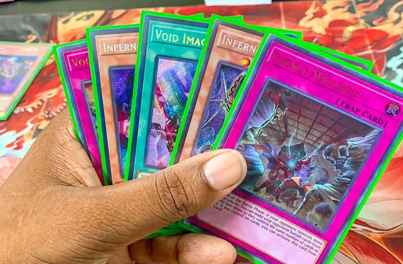 Trading Cards used during the Yu-Gi-Oh! World Championship: Regional Qualifier (Photo by: Japheth Savory )