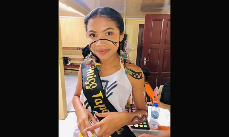 The newly crowned Miss Region Two Amerindian Heritage, Anasie Fredericks of Lake Tapakuma