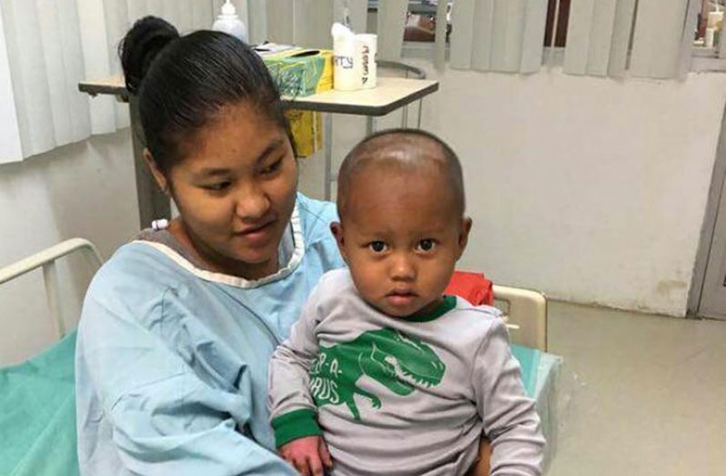 Baby Ranveer and his mother after his treatment was completed (SHEA photo)