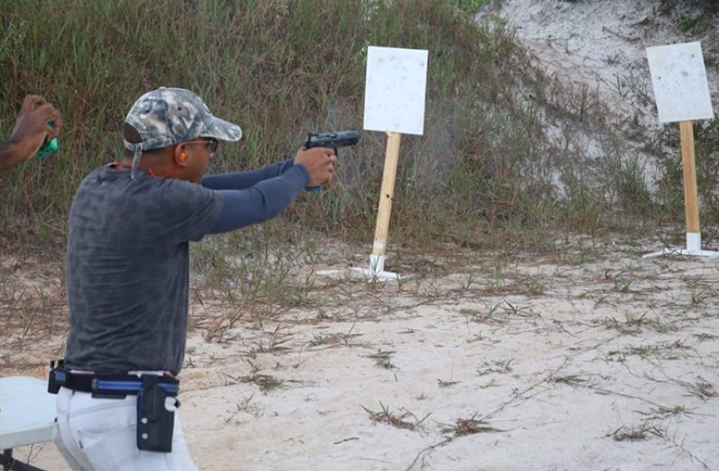 Ray Beharry in action during Sunday’s GSSF/B.M Soat Costume Shoot