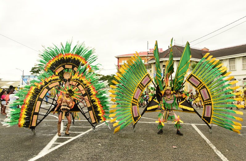 Flashback: Persons decked in their colourful costumes gyrate to the dynamic beats of carnival music