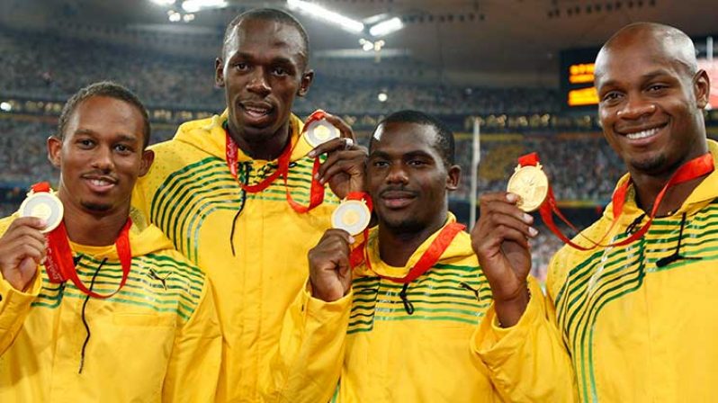 Jamaica's 2008 Olympic 4x400m relay team