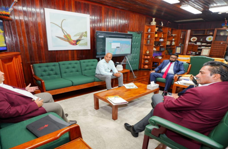 CWIMA representatives meet with His Excellency Dr Mohamed Irfaan Ali in Georgetown, Guyana