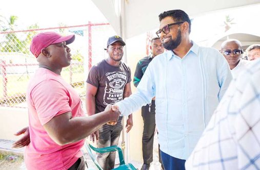 President, Dr. Irfaan Ali addressing community concerns, he reported that out of 900 issues raised during a ministerial outreach, 800 have been resolved