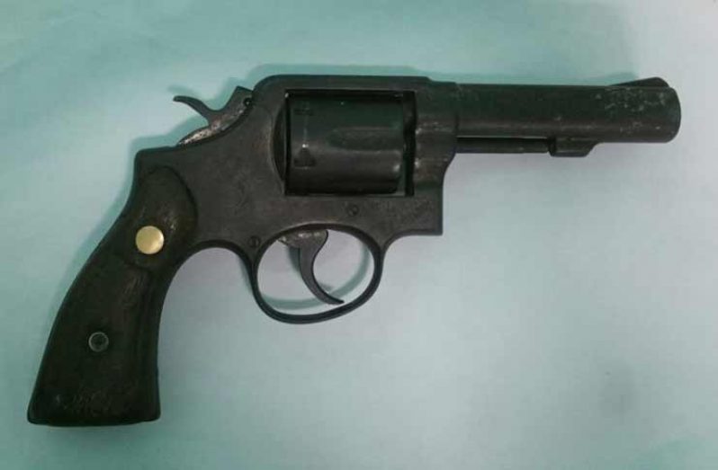 The revolver that was found at Onderneeming, WBD
