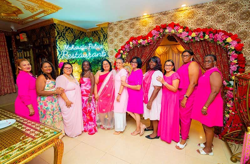 Eleven of the cancer survivors at Recover Guyana’s event on October 2