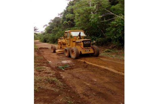 The almost completed Linden/Lethem road