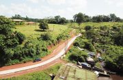 A concrete road in Mabaruma, Region One