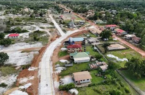 The Ituni road which is undergoing upgrades