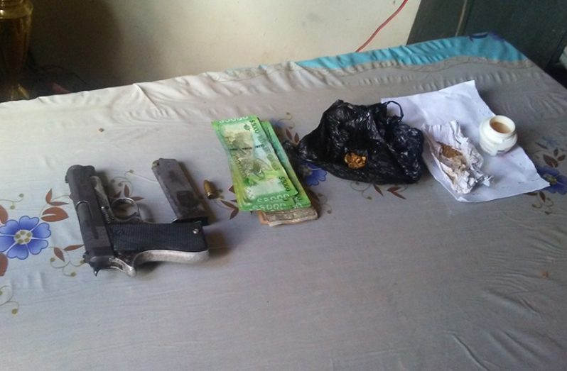 Some of the items recovered after the robbery