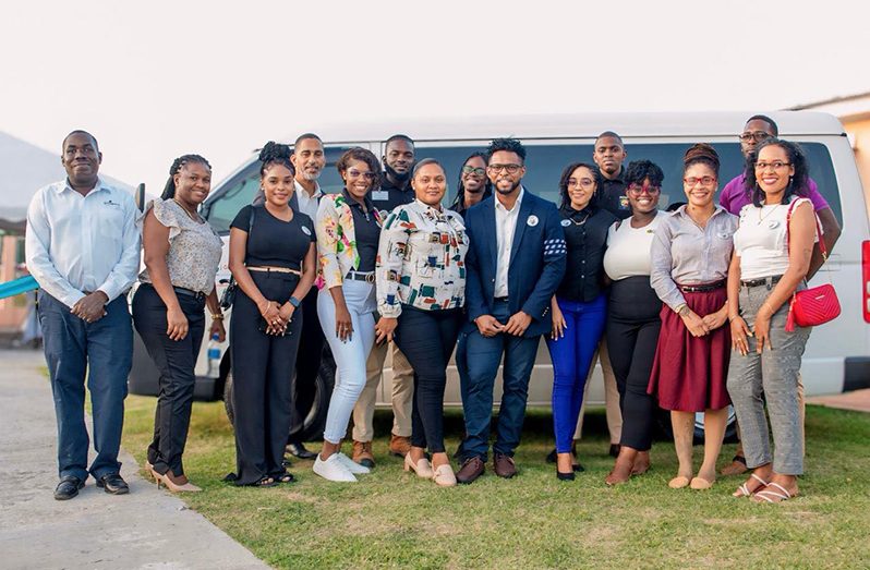 Chairman of RTTC Devin Sears (centre) flanked by committee members and other officials at the launch (RTTC photo)