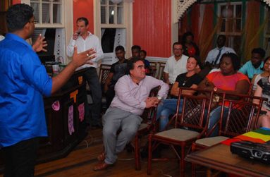 A section of the audience at the Opening Night of this year’s Film Festival (Photo by Ulelli Verbeke, SASOD Guyana)