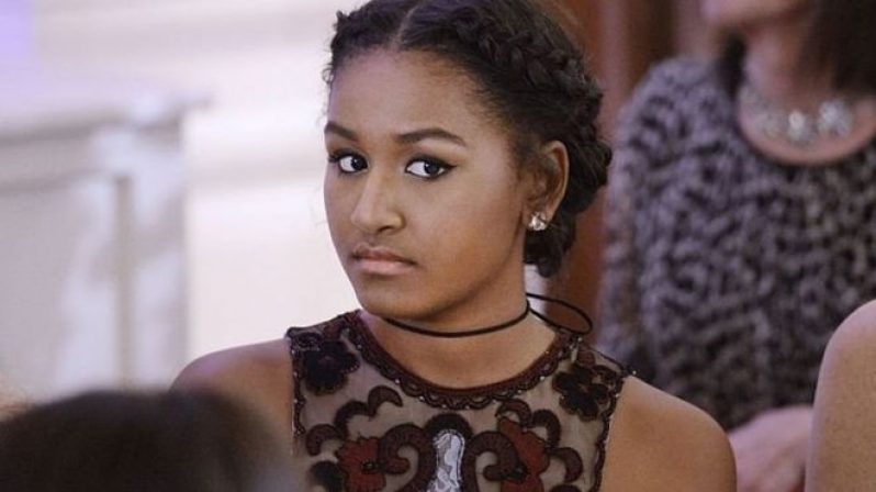 Sasha Obama is said to have posted a Snapchat message expressing her boredom