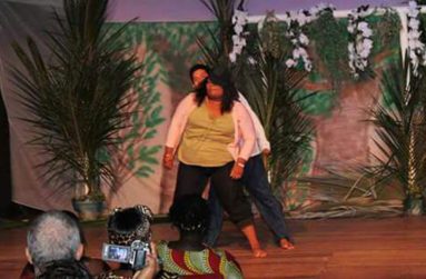 A glimpse of one of her many performances on stage