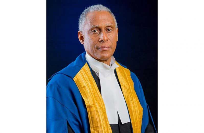 CCJ President, Justice Adrian Saunders 