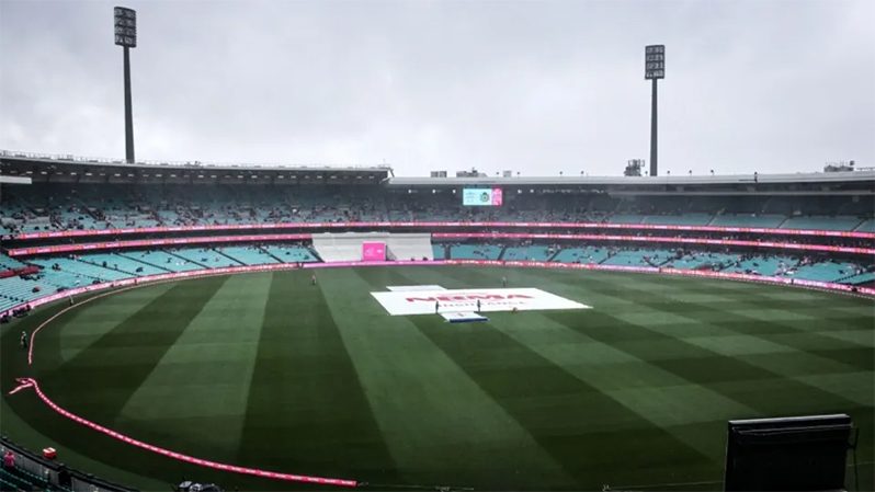 The SCG was a picture of gloom on day three  (AFP/Getty Images)