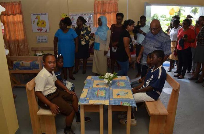 The section of the Wales Primary School that has been renovated to accommodate the differently-abled students