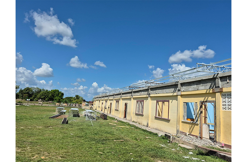 Upgrades underway at the Karaudarnau Primary School in Region Nine ahead of the start of the new school term