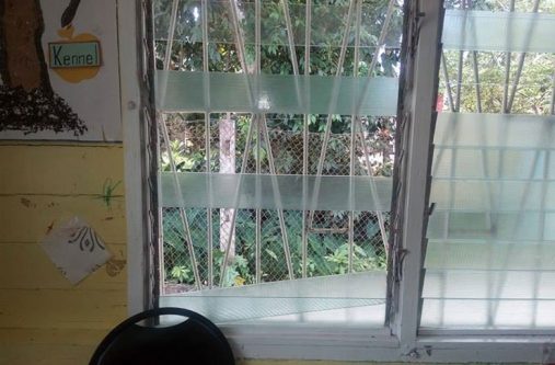 school-window A section of the school’s window in need of repair