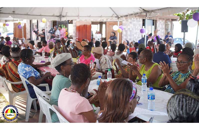 Seniors gathered for an afternoon of relaxation and fun on Monday in observance of International Day for Older Persons