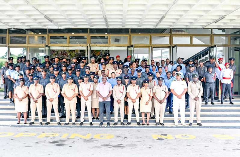 A religious service held on Sunday to kickstart the Guyana Fire Service’s 50th Fire Prevention Anniversary celebrations (GFS photo)