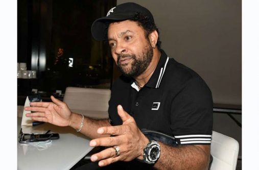 Shaggy speaking to the Jamaica Observer at the AC Hotel Kingston on Monday evening (Jamaica Observer photo)